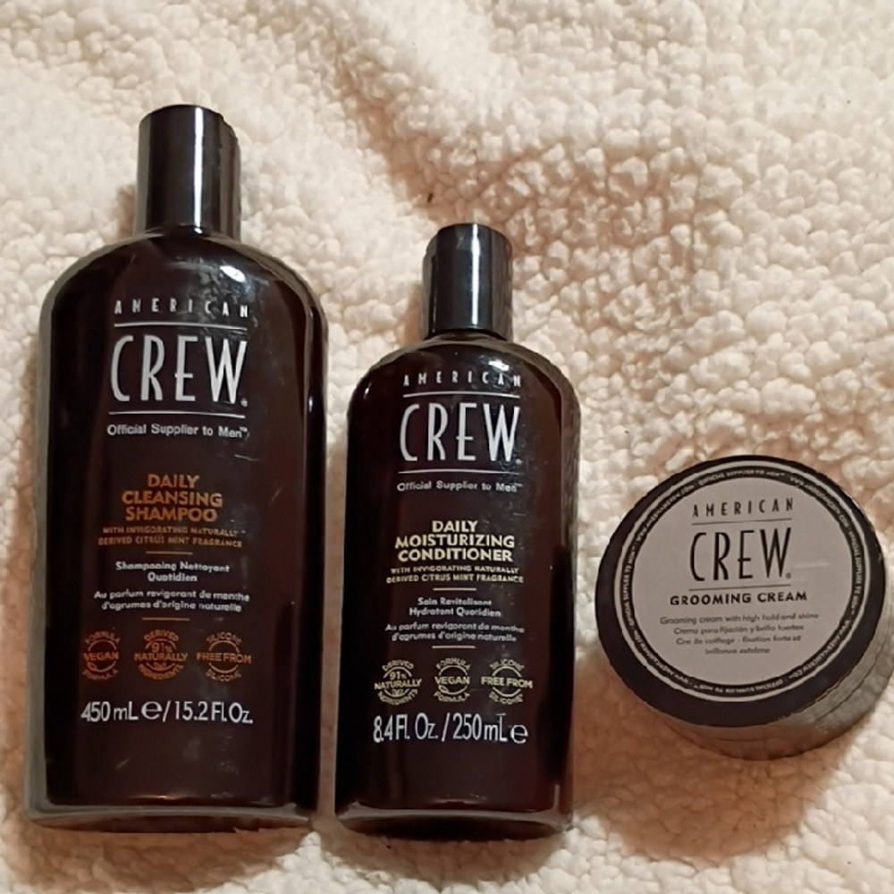 Men's Grooming Set - Shampoo, Conditioner, Styling Cream